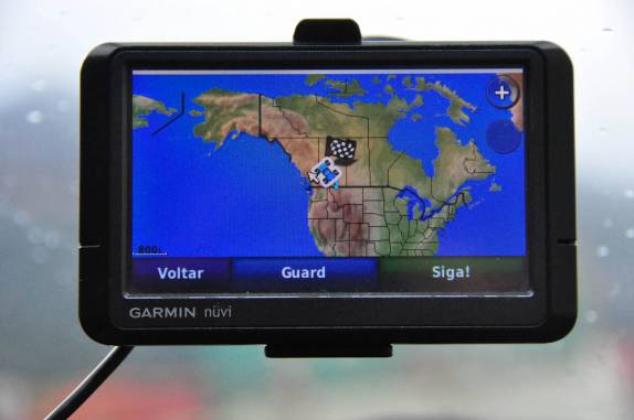 Olha só a gente 'perdido' no meio do Canadá!